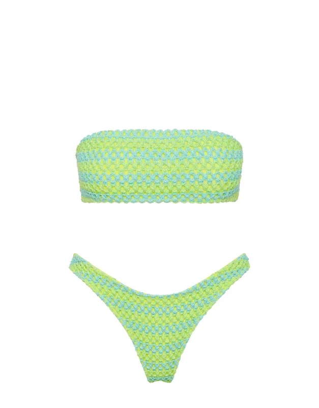 FREYA - FESH Crochet Bandeau Bikini Set sold by triangl swimwear