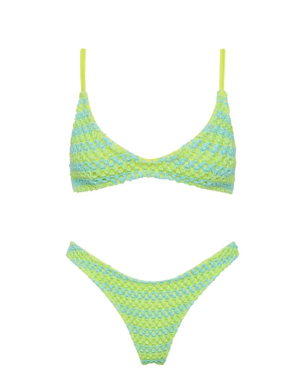 MAIA - FESH Crochet Scoop Bikini Set sold by triangl swimwear
