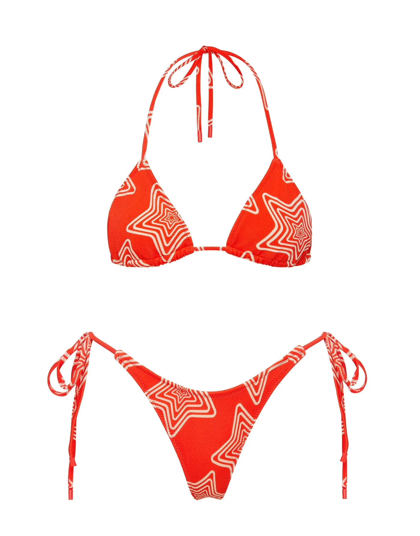 VINCA - ELVI Red Star Triangle Bikini Set sold by triangl swimwear