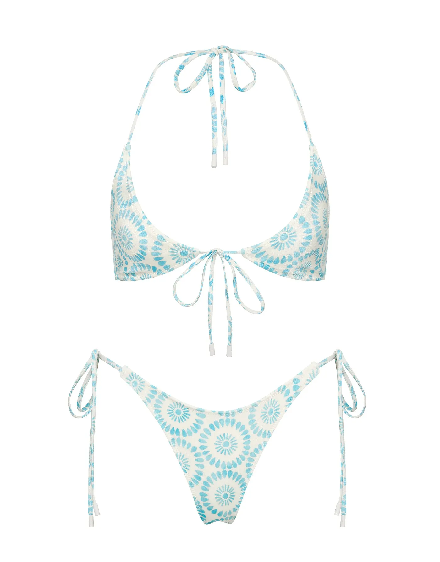 SOFI - MASE Blue Halter Bikini Set sold by triangl swimwear