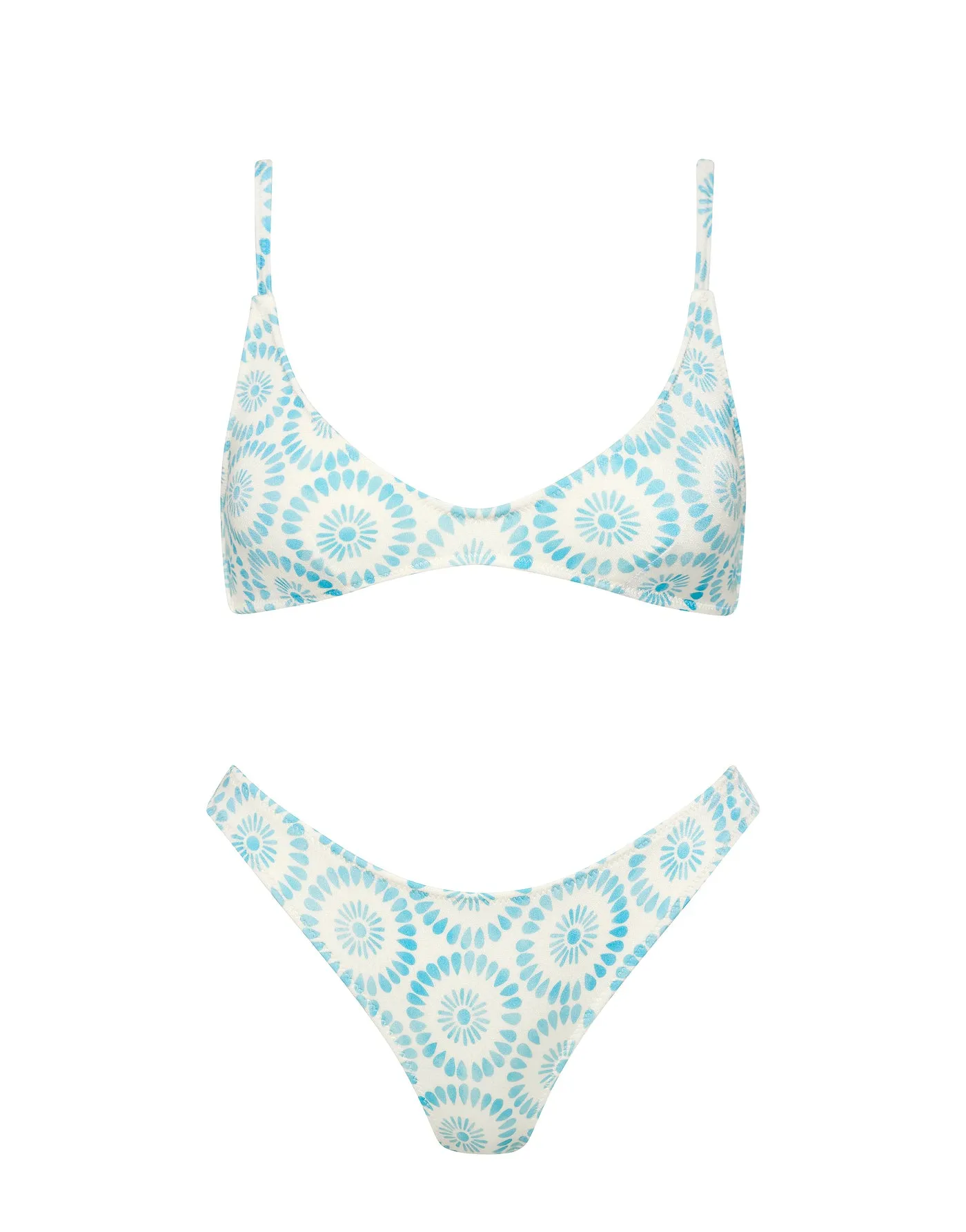 MAIA - MASE Blue Scoop Bikini Set sold by triangl swimwear