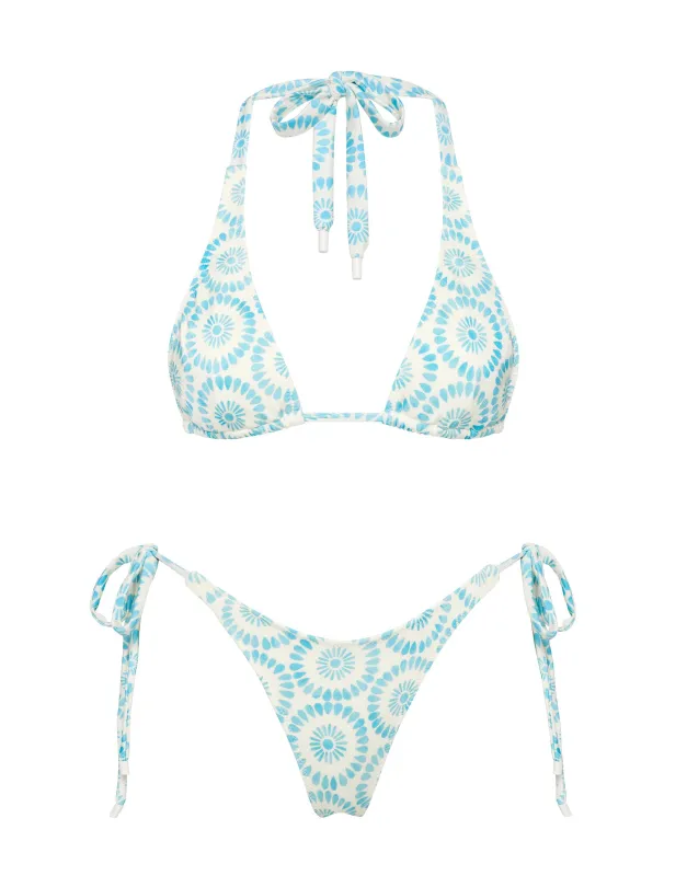 DARA - MASE Blue Triangle Bikini Set sold by triangl swimwear