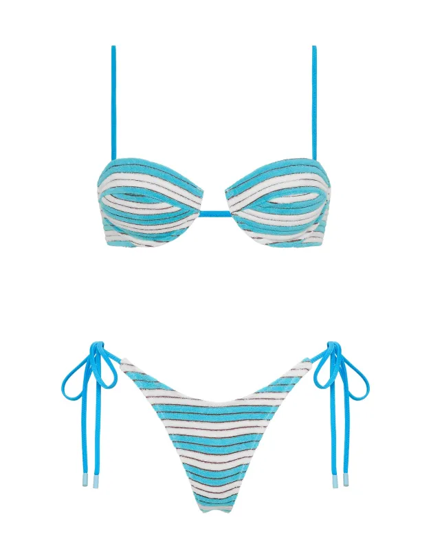 MALA - ETTA Terry Towelling Balconette Bikini Set sold by triangl swimwear