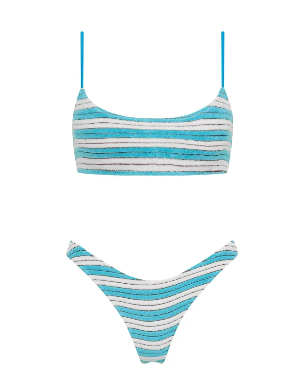 MICA - ETTA Terry Towelling Crop Bikini Set sold by triangl swimwear