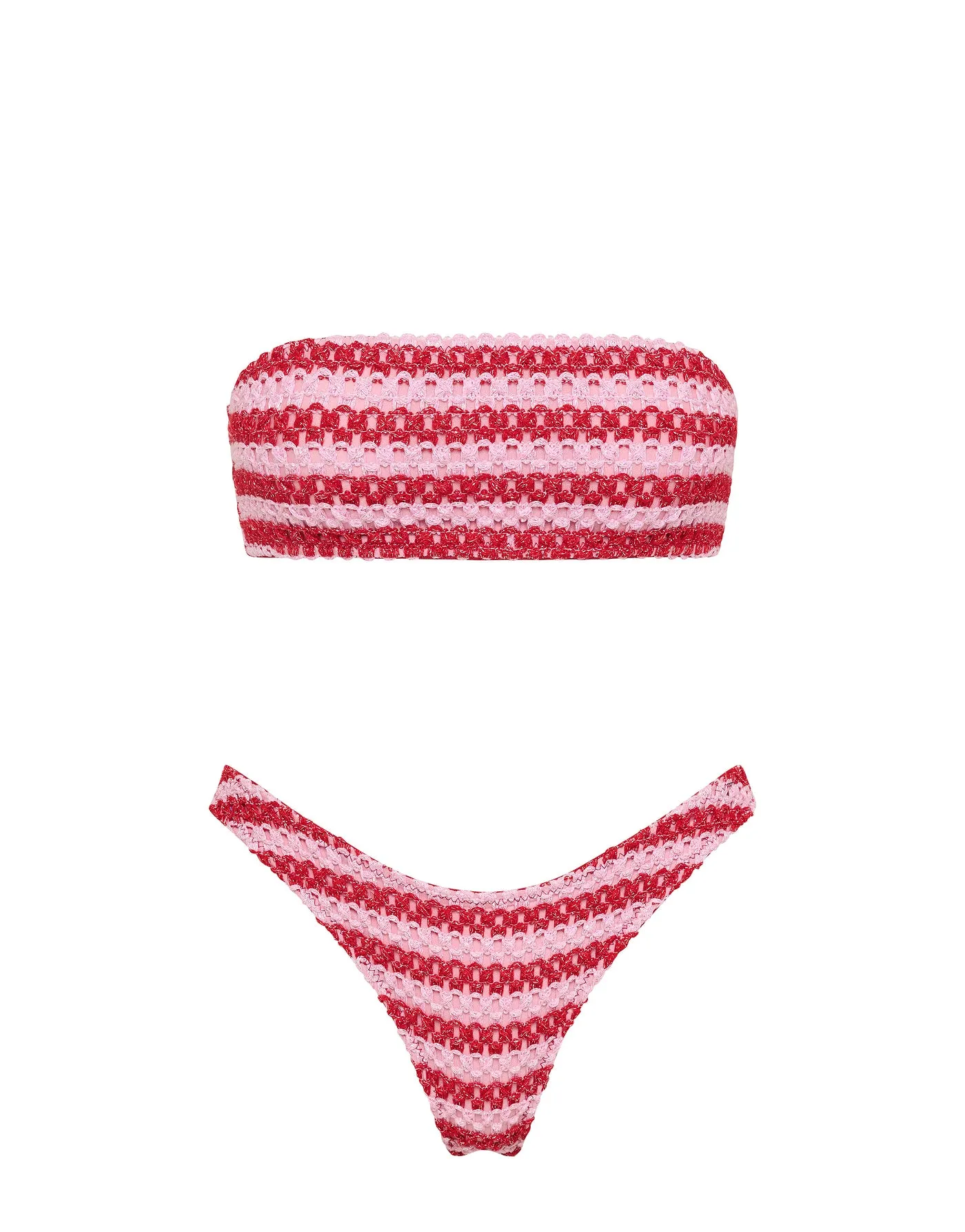 FREYA - TANNA Crochet Bandeau Bikini Set sold by triangl swimwear