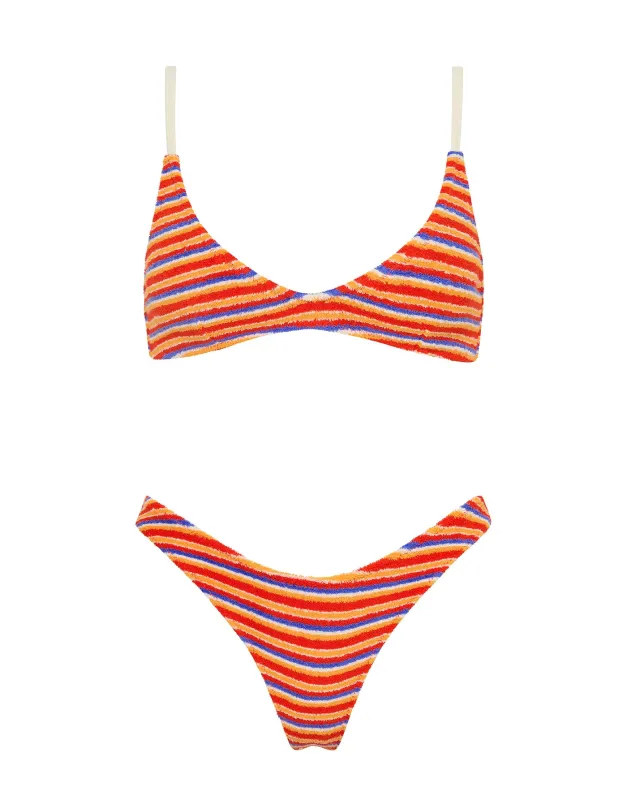 MAIA - KITT Terry Towelling Scoop Bikini Set sold by triangl swimwear