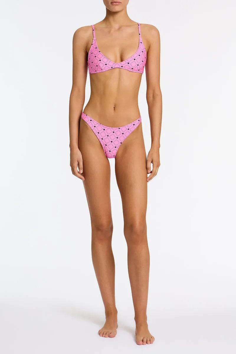 MAIA - CASSI Pink Heart Scoop Bikini Set sold by triangl swimwear product image thumbnail 2