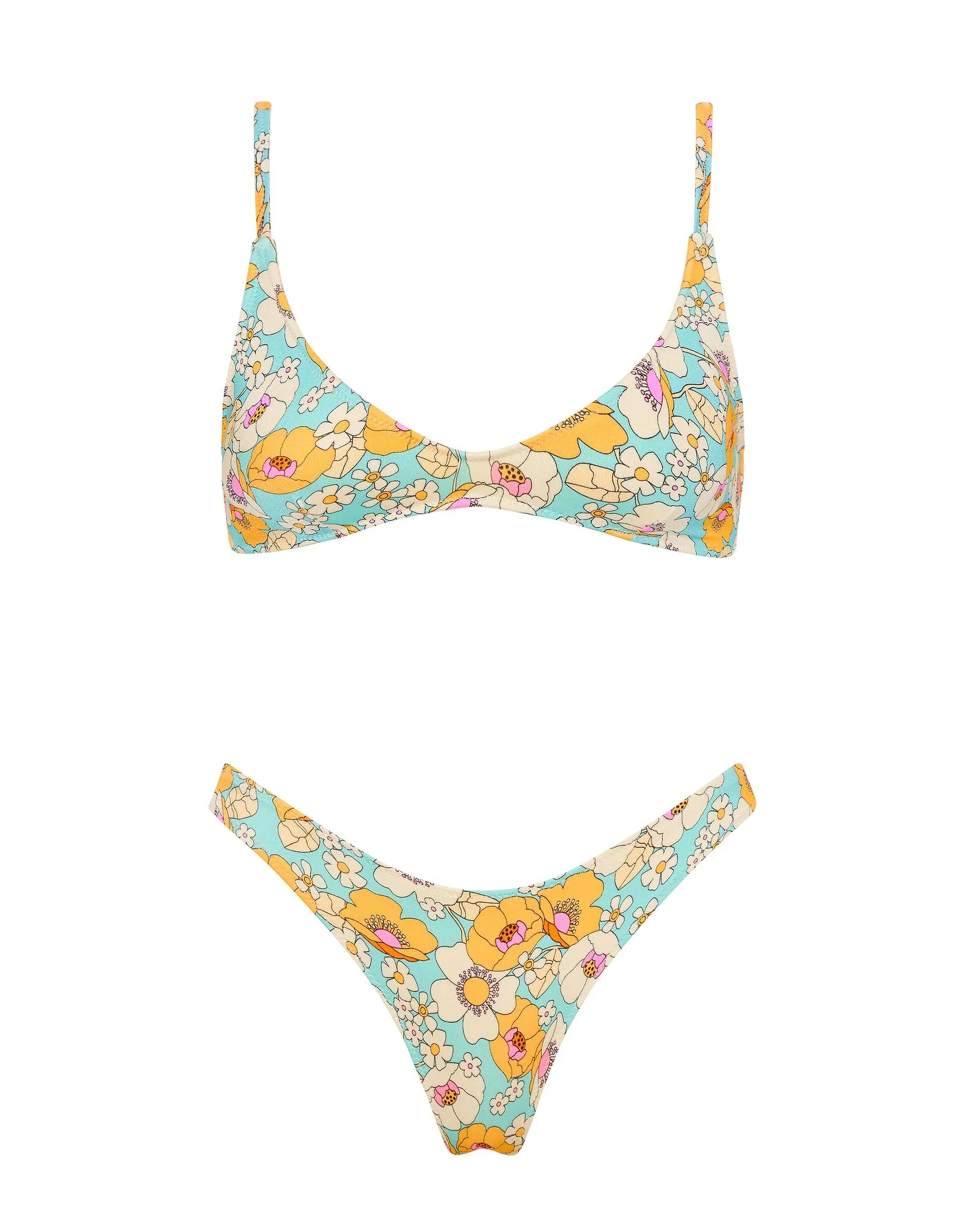 MAIA - MAIE Floral Scoop Bikini Set sold by triangl swimwear