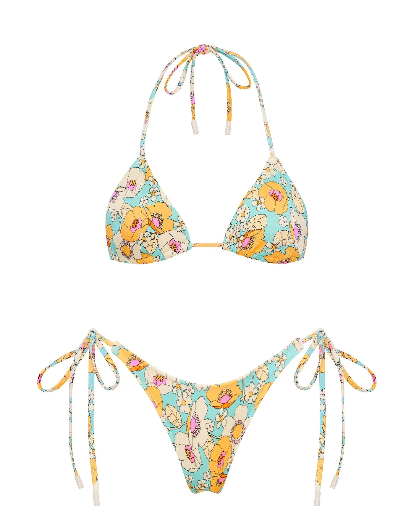 VINCA - MAIE Floral Triangle Bikini Set sold by triangl swimwear