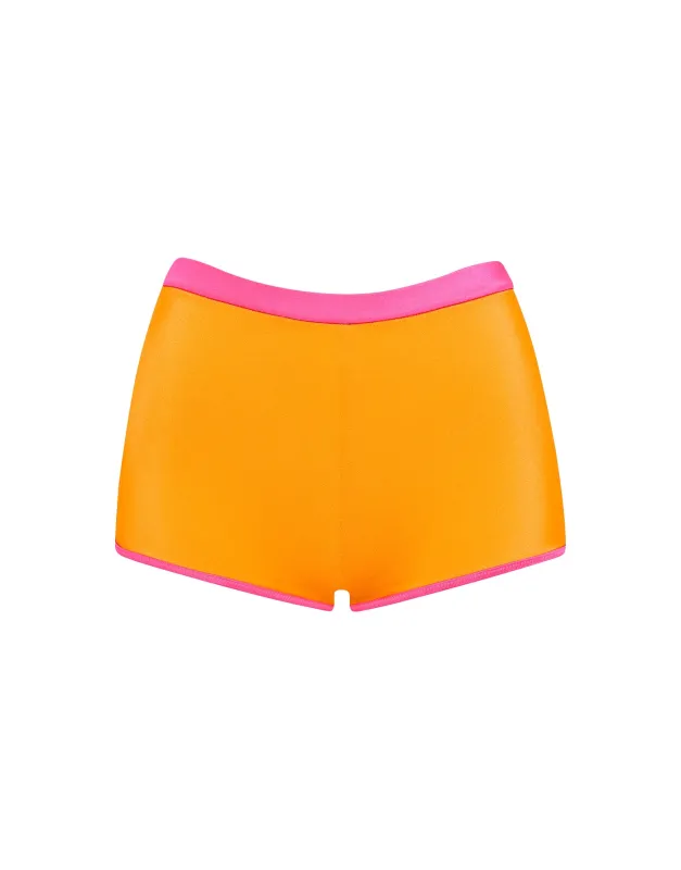 CELESTE - SANTO Orange Short sold by triangl swimwear