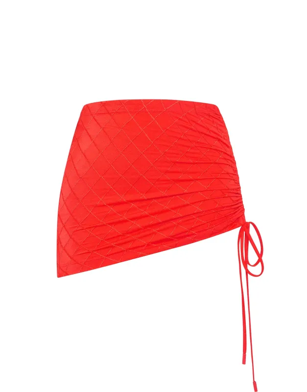 ALULA - VISS Red Skirt sold by triangl swimwear