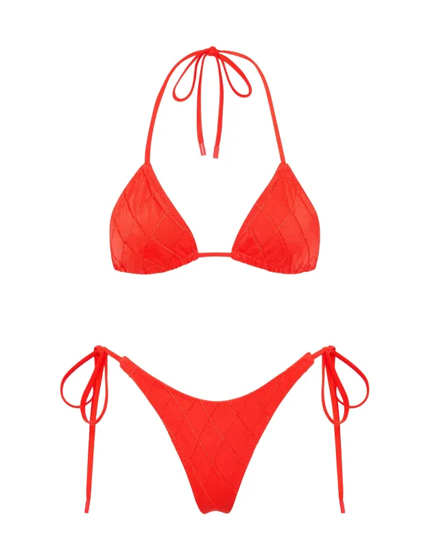 VINCA - VISS Red Triangle Bikini Set sold by triangl swimwear