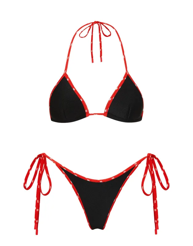 VINCA - BOSSA Neoprene Triangle Bikini Set sold by triangl swimwear