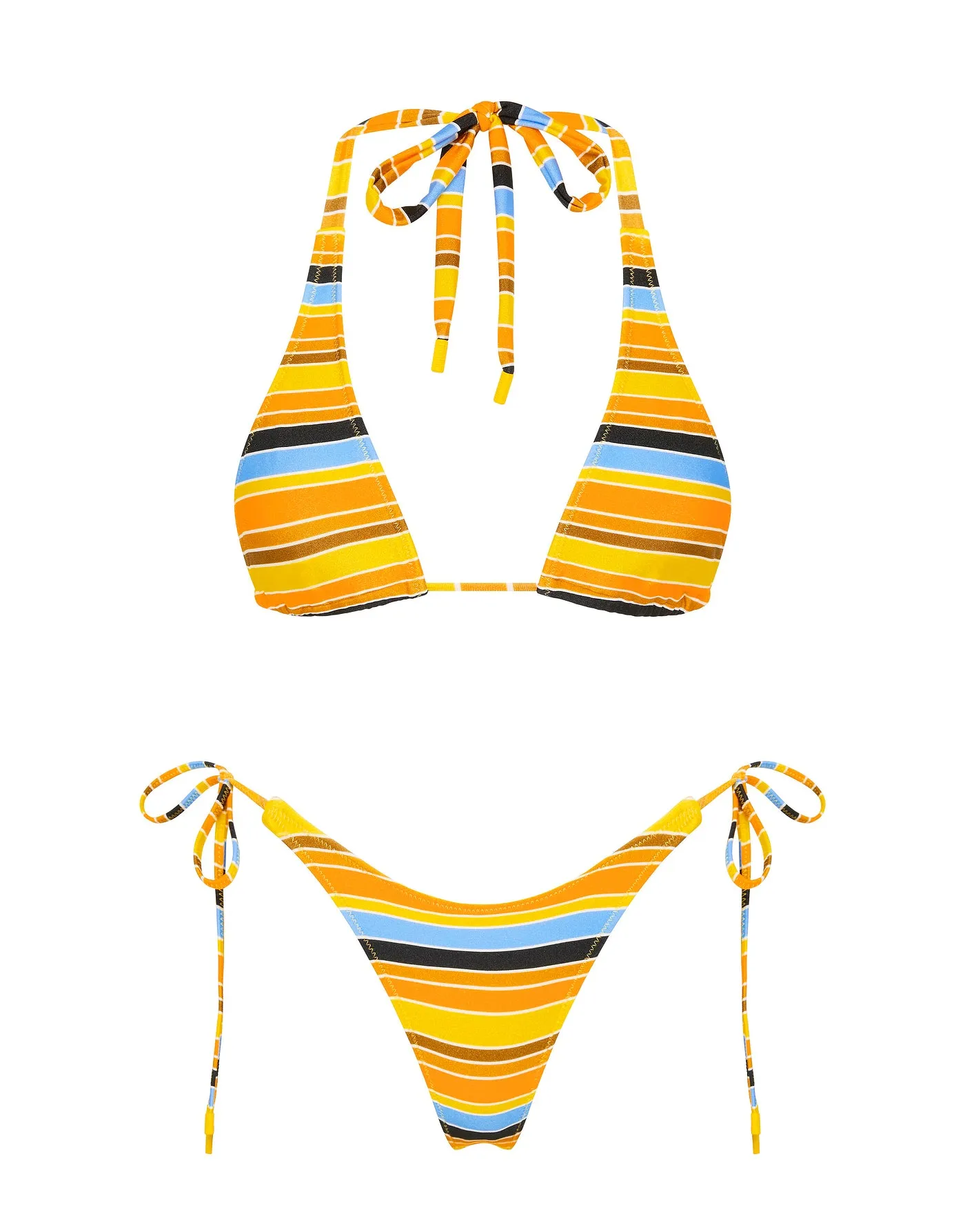 DARA - TORE Stripe Triangle Bikini Set sold by triangl swimwear