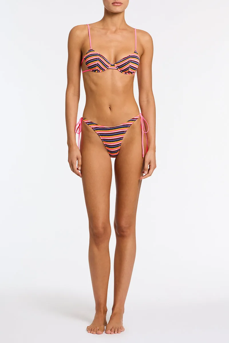 JARA - LONI Stripe Crochet Balconette Bikini sold by triangl swimwear product image thumbnail 2