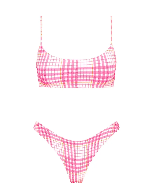 MICA - PETALI Pink Scoop Bikini Set sold by triangl swimwear