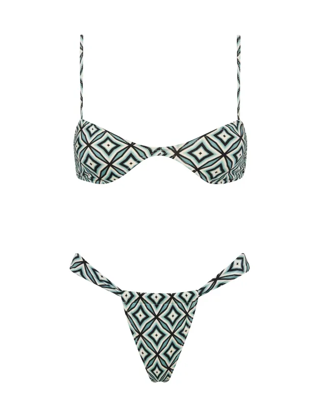 STELL - POLLO Geometric Scoop Bikini Set sold by triangl swimwear