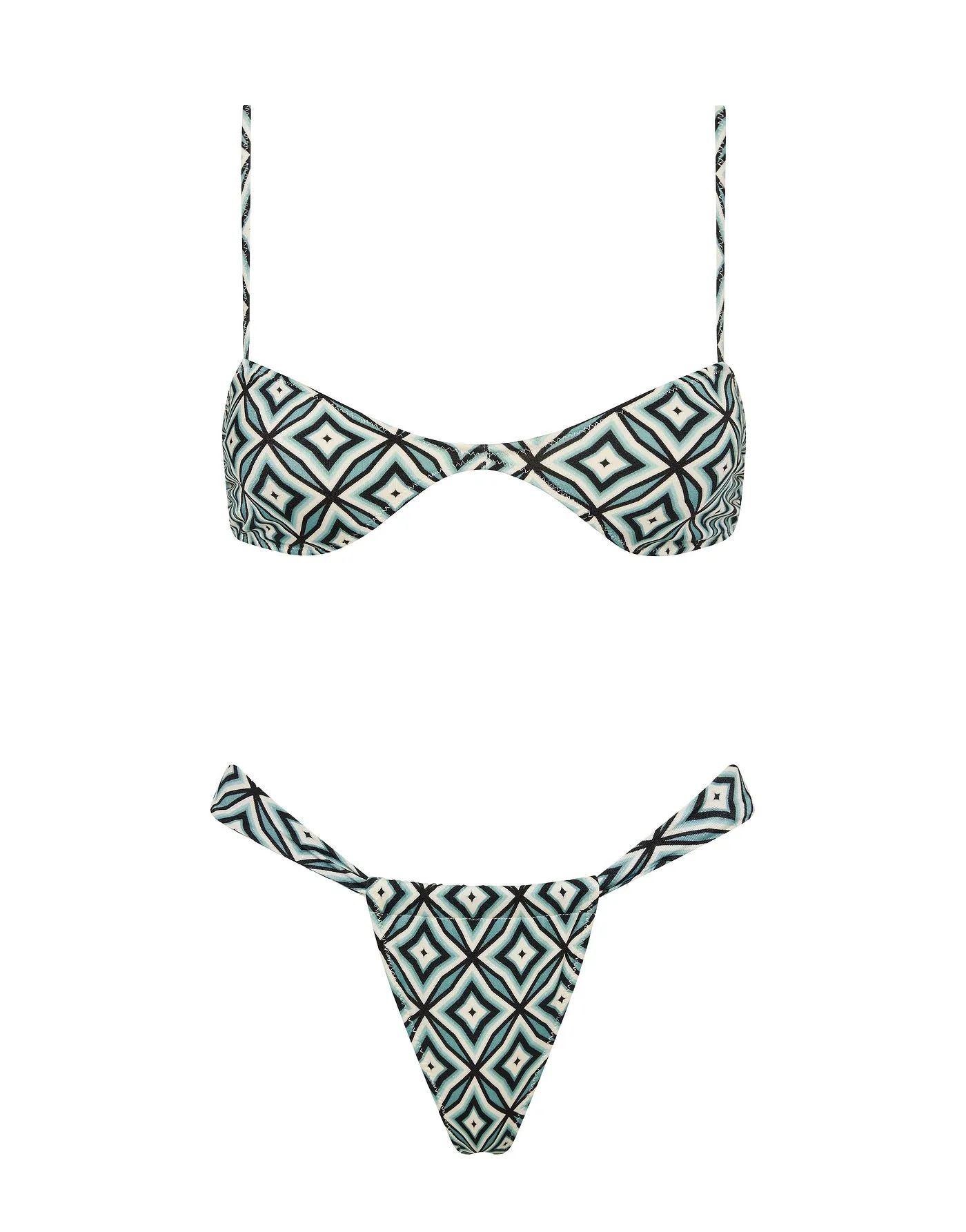 STELL - POLLO Geometric Scoop Bikini Set sold by triangl swimwear