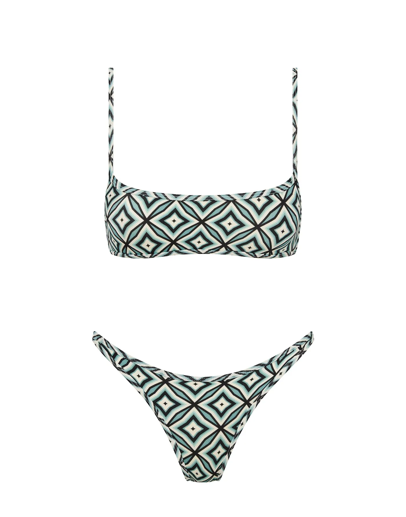 MIMA - POLLO Geometric Crop Bikini Set sold by triangl swimwear