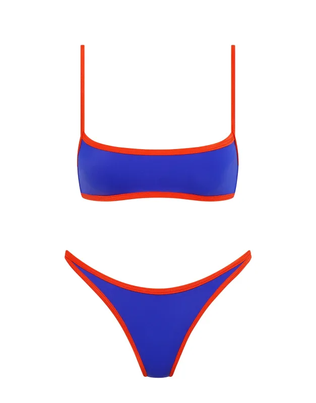 MIMA - SALA Blue Crop Bikini Set sold by triangl swimwear