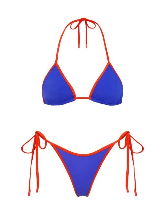 VINCA - SALA Blue Triangle Bikini Set sold by triangl swimwear