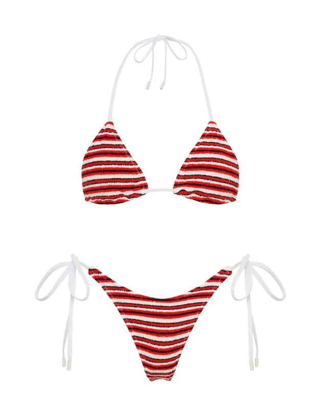 VINCA - SERT Terry Towelling Triangle Bikini Set made by triangl swimwear