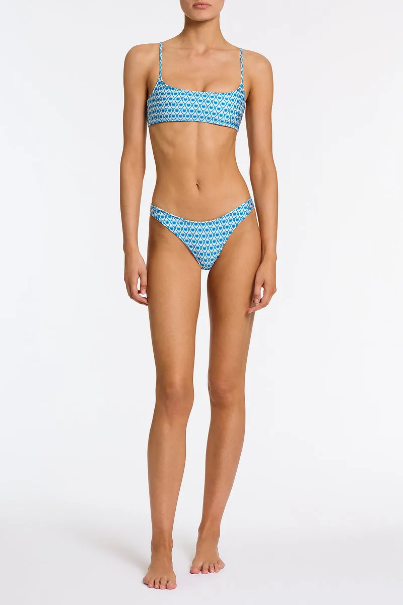 MICA - RIYA Blue Geometric Crop Bikini Set sold by triangl swimwear product image thumbnail 3
