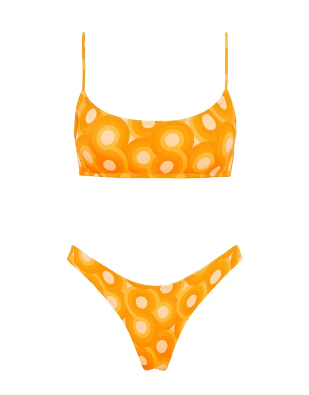 MICA - TANGERINE Scoop Bikini Set made by triangl swimwear