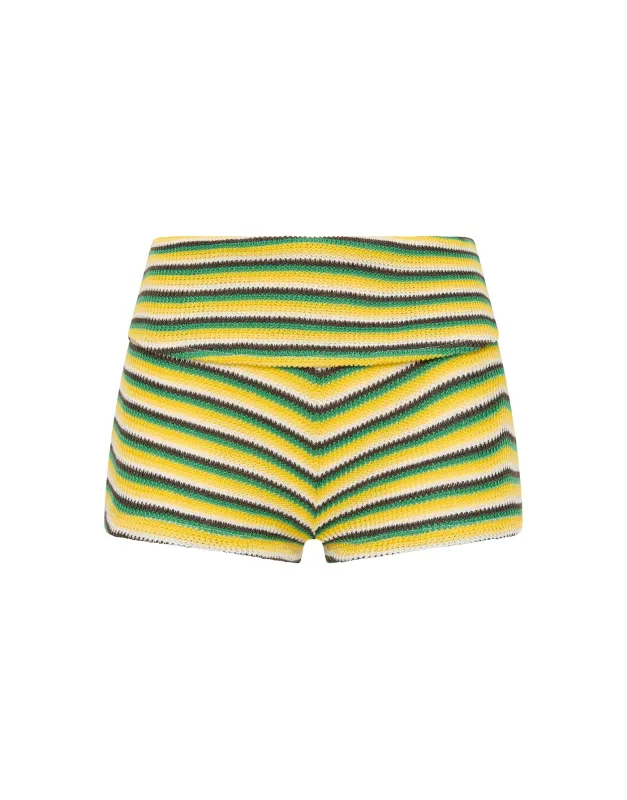ELLI - LEMONADE Crochet Stripe Short made by triangl swimwear