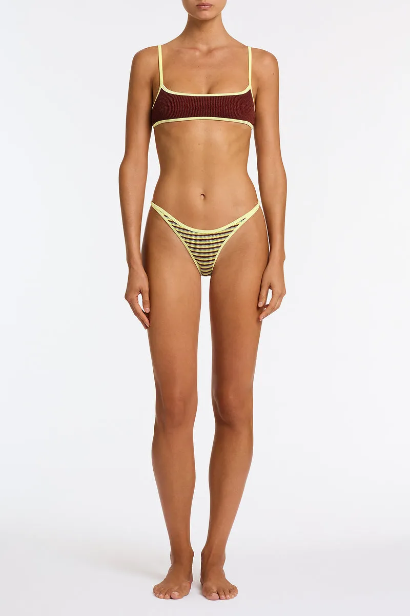 MIMA - BUTTER CROCHET STRIPE Crop Bikini Set sold by triangl swimwear product image thumbnail 2