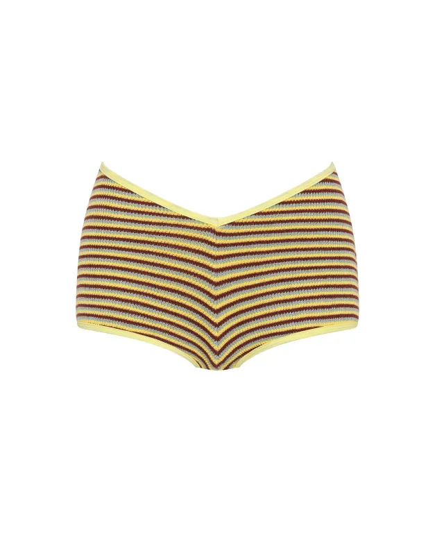 RICHI - BUTTER CROCHET STRIPE Short made by triangl swimwear