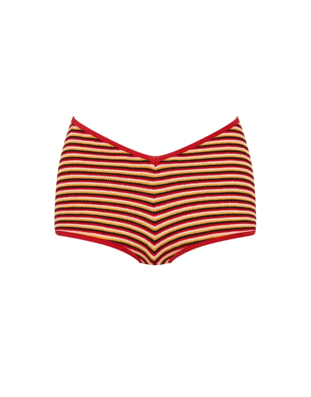 RICHI - SANGRIA CROCHET STRIPE Short made by triangl swimwear