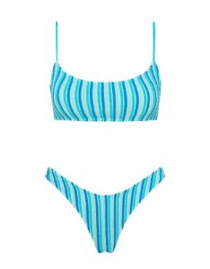 TRIANGL ビキニ　MICA-PARNA MICA BANC Blue Crop Bikini Set – Triangl
