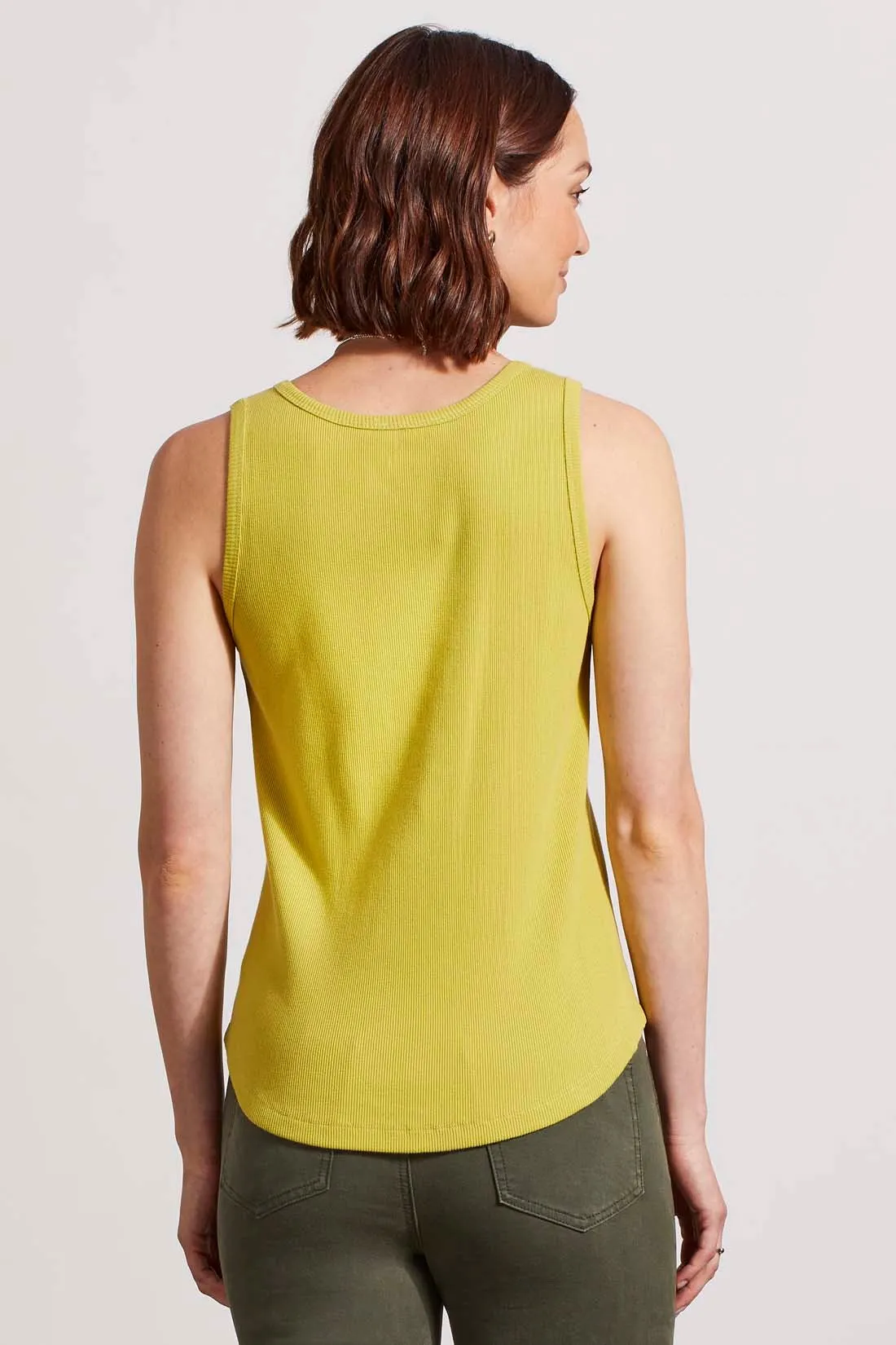 SOLID COTTON HENLEY TANK TOP-Pear sold by Tribal product image thumbnail 4