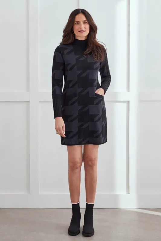 MOCK NECK SWEATER DRESS-H.charcoal sold by Tribal