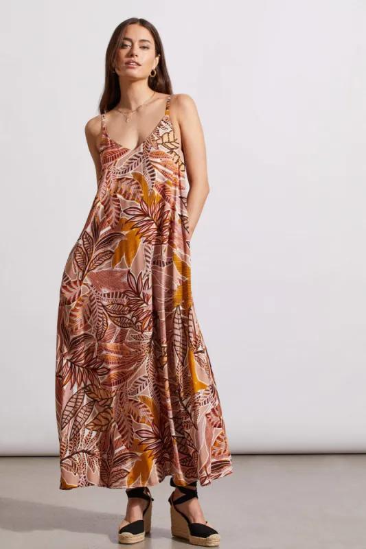 PRINTED FLOWY MAXI DRESS-Pinkdust sold by Tribal