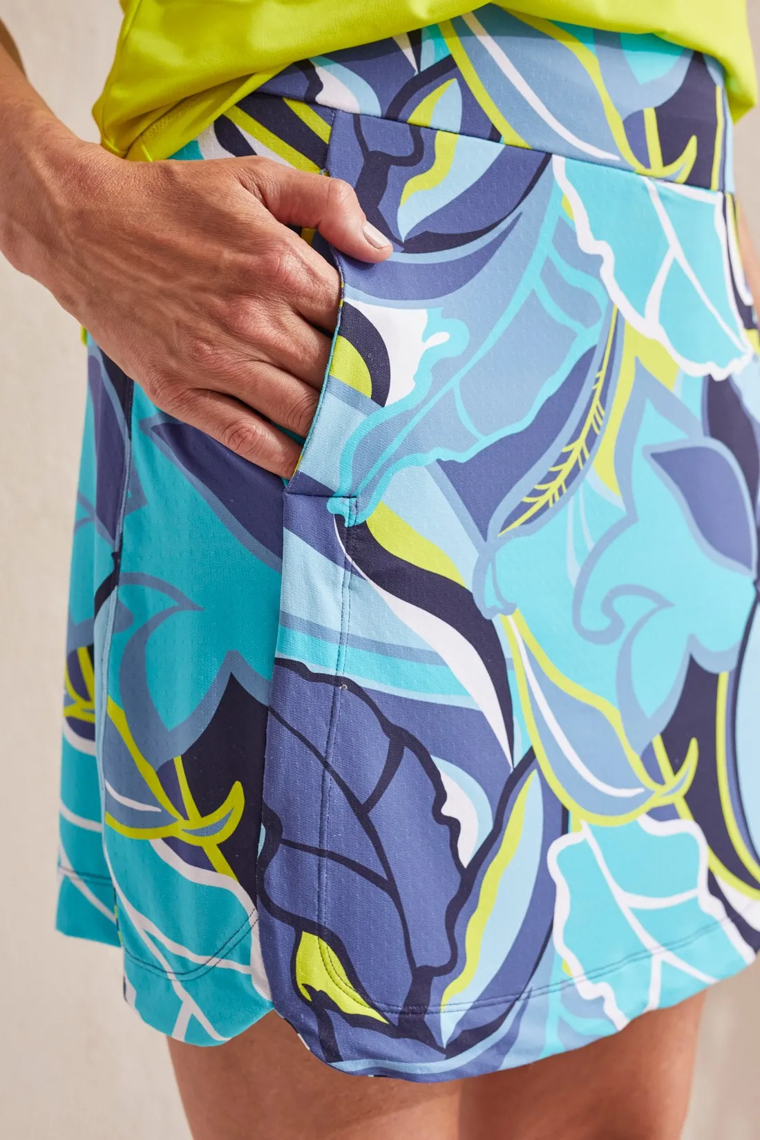 PERFORMANCE UPF 50+ PULL-ON SKORT WITH ROUND HEM-Jet blue sold by Tribal product image thumbnail 3