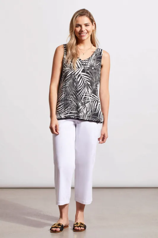 REVERSIBLE V-NECK CAMI-Black/white sold by Tribal