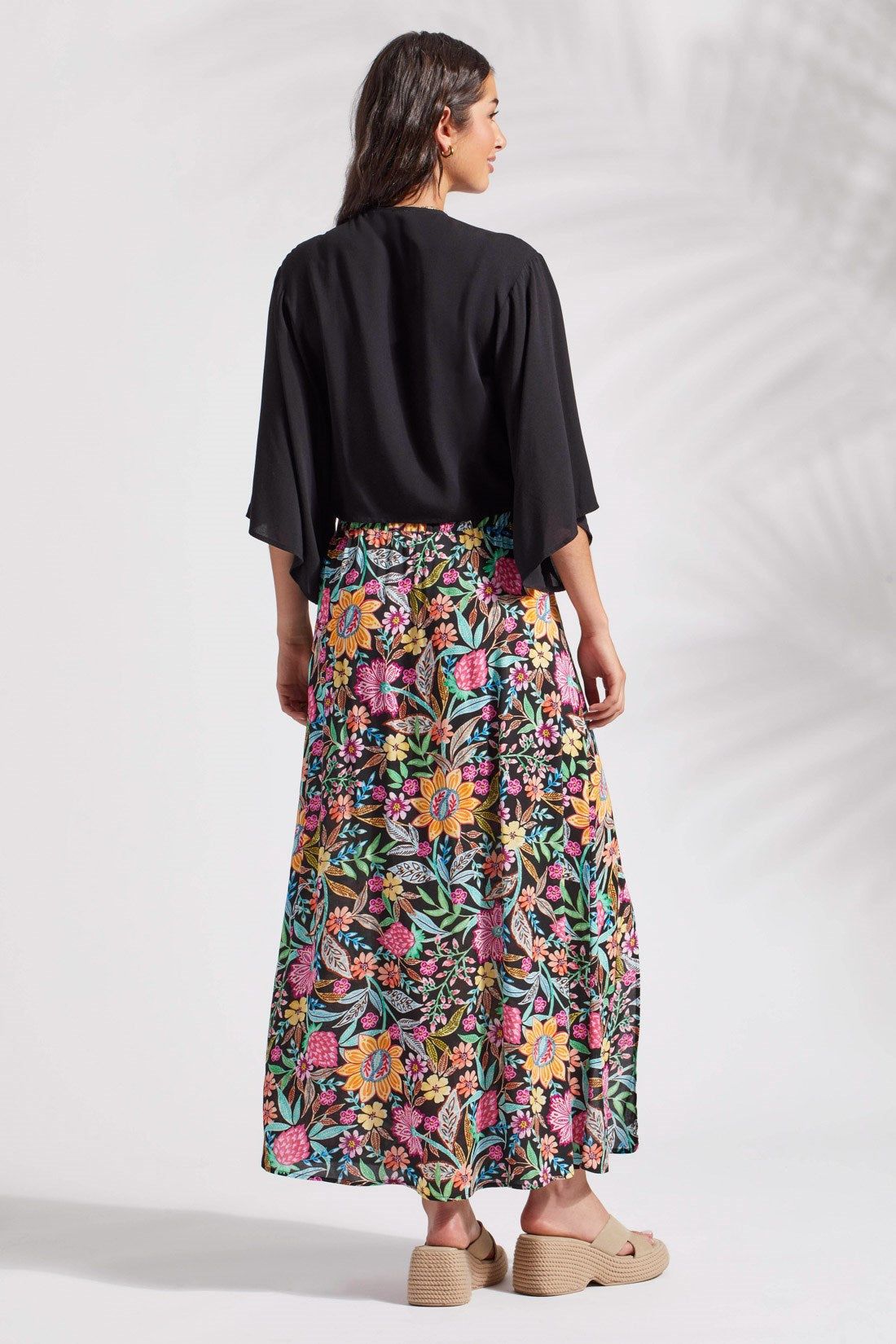PRINTED PULL-ON MAXI SKIRT WITH SLIT-Dominica sold by Tribal product image thumbnail 4
