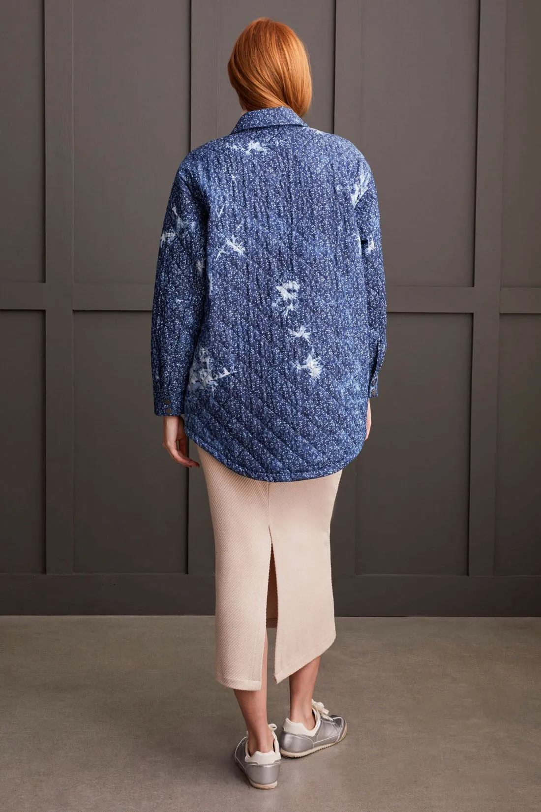 Printed Quilted Shacket-Blue Jay sold by Tribal product image thumbnail 4