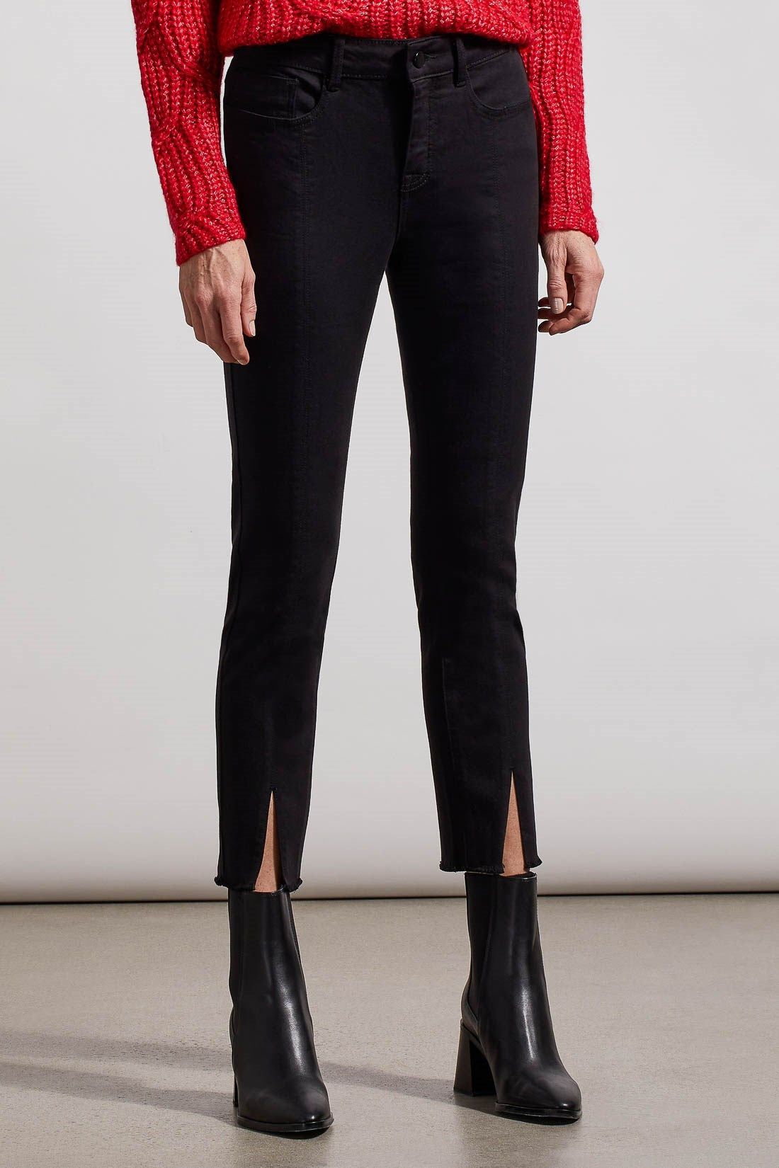 AUDREY FRONT SEAM SKINNY LEG JEANS-Jetblack sold by Tribal product image thumbnail 2