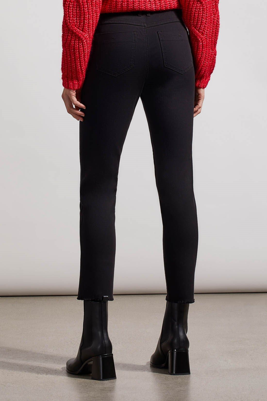 AUDREY FRONT SEAM SKINNY LEG JEANS-Jetblack sold by Tribal product image thumbnail 3