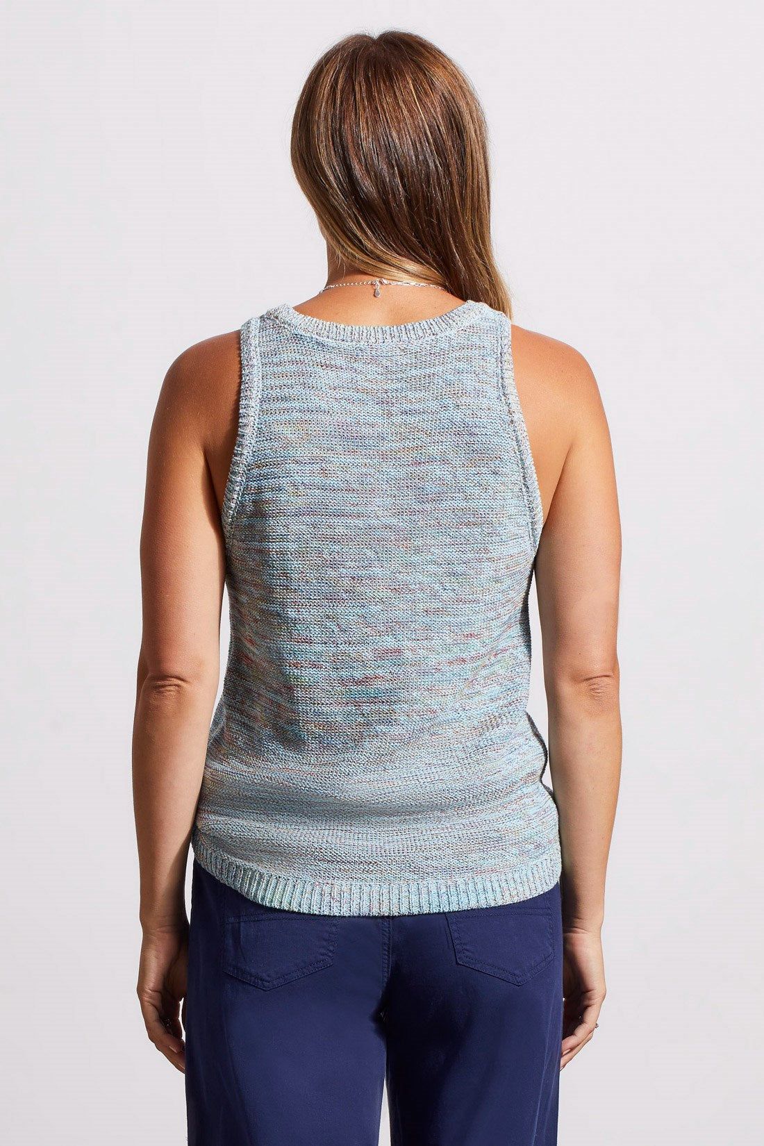 FITTED SWEATER CAMI WITH RIBBED DETAILING-Bluecloud multi sold by Tribal product image thumbnail 3