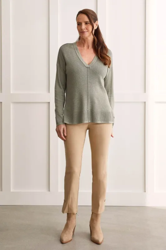 FLATTEN IT® PULL-ON 28 INCH SLIM LEG ANKLE PANTS-Nomad sold by Tribal