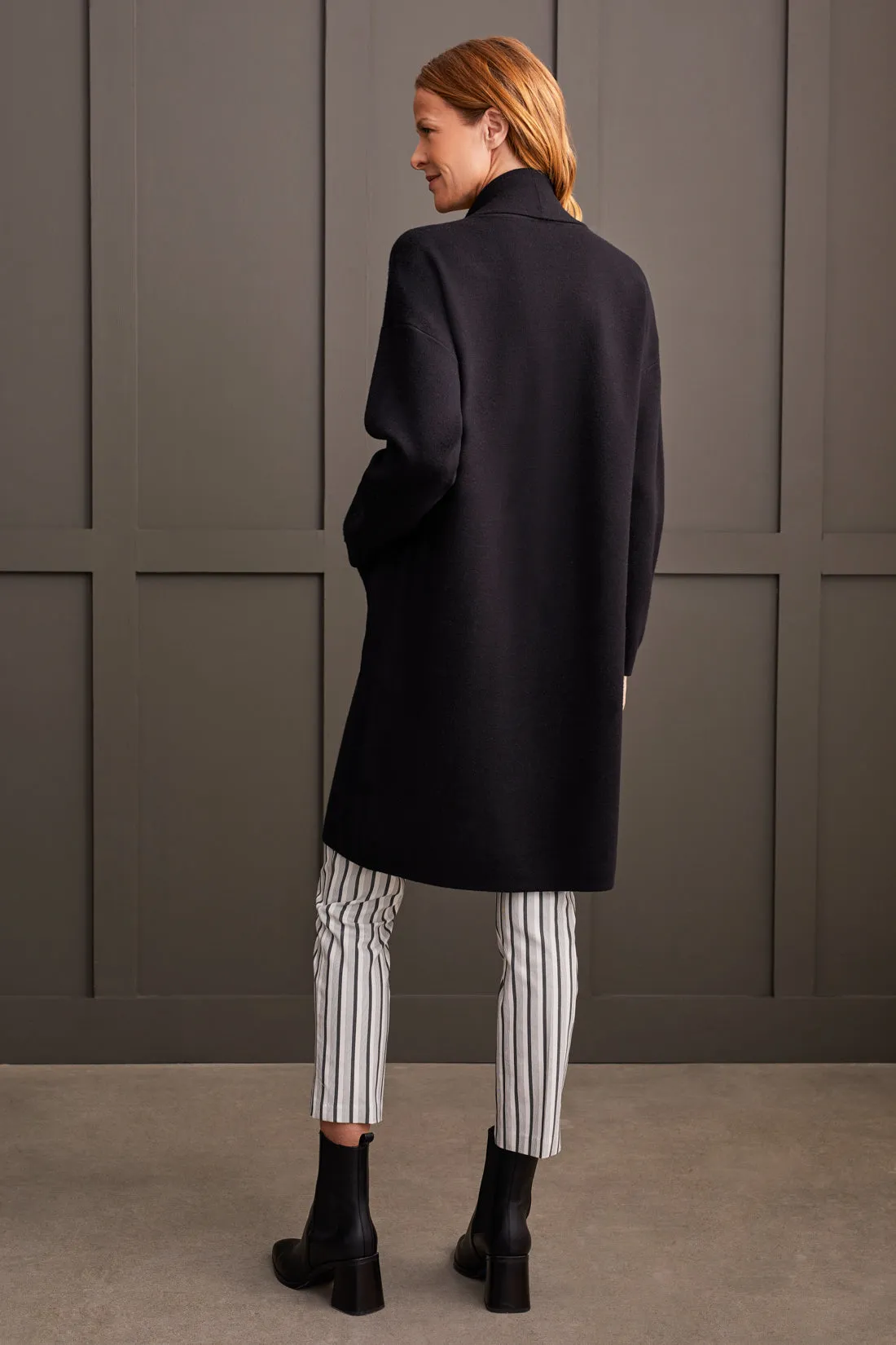 Open Coatigan With Patch Pockets-Black sold by Tribal product image thumbnail 2