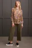 Flowy Dolman Sleeve Blouse With Self-Covered Buttons-Grape sold by Tribal