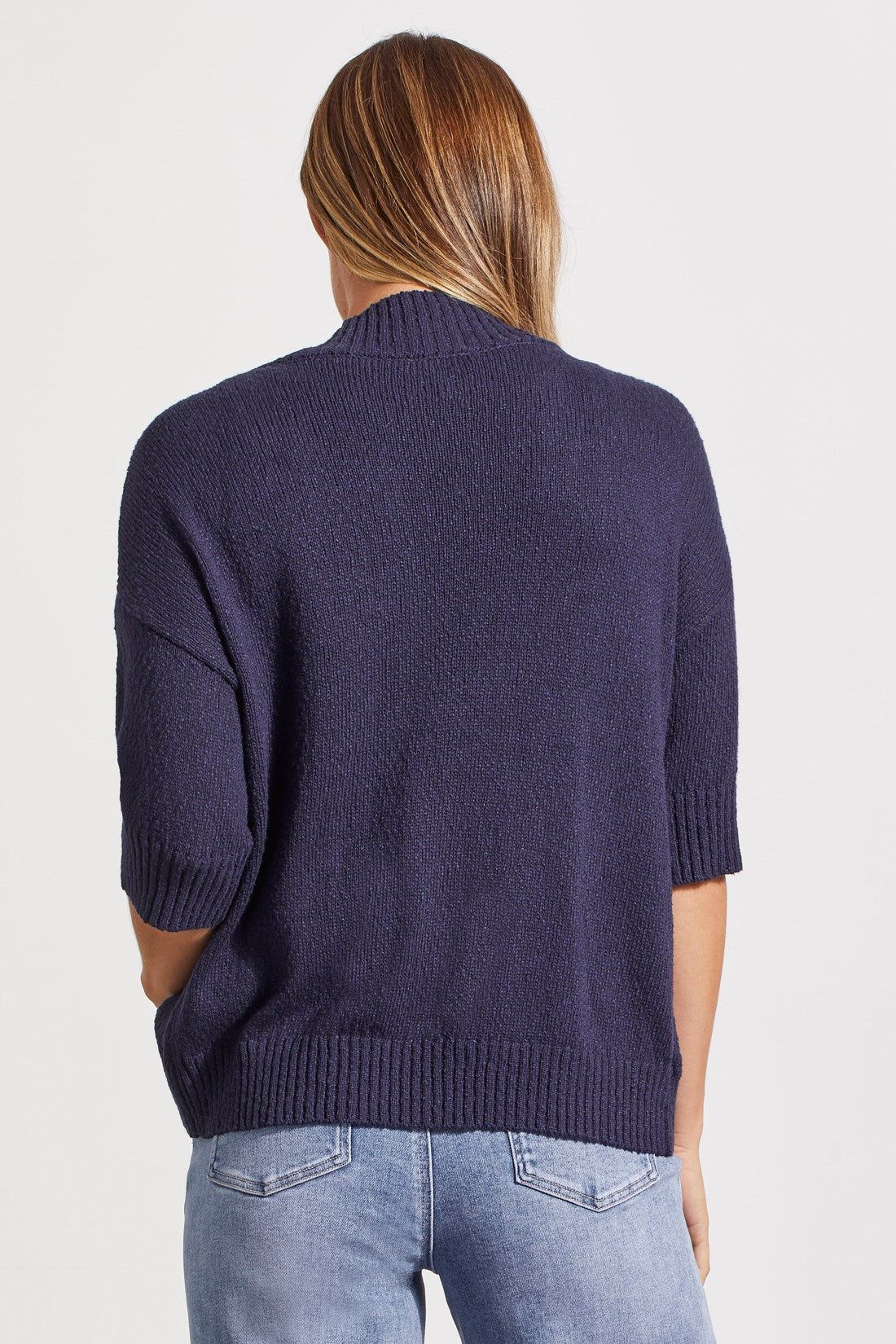 COCOON CARDIGAN-Jet blue sold by Tribal product image thumbnail 4