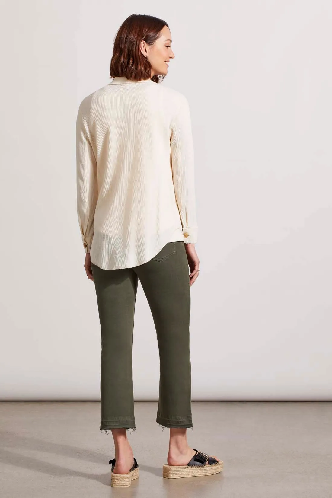 VINTAGE WASH WAFFLE SHACKET-Sandust sold by Tribal product image thumbnail 4