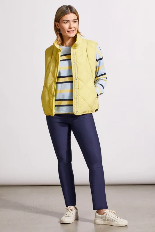 Quilted A-Line Puffer Vest-Celery sold by Tribal