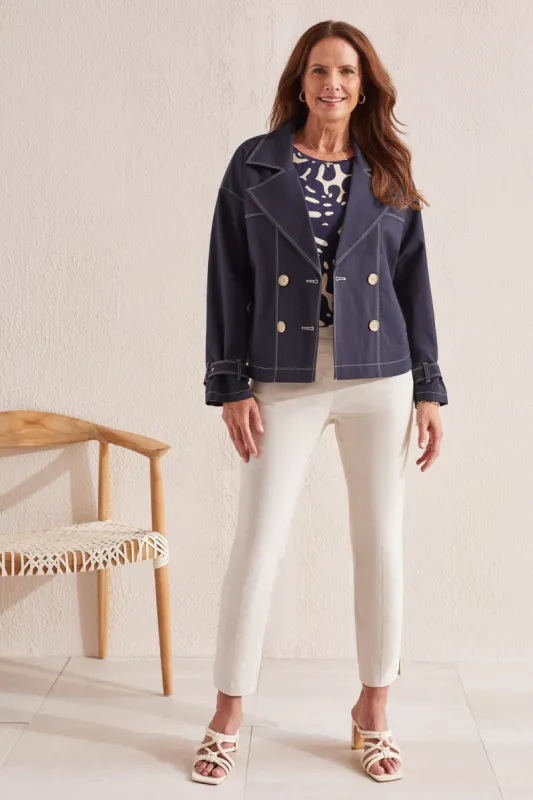 FLATTEN-IT® PULL-ON ANKLE PANT WITH SIDE SLITS-Frenchoak sold by Tribal